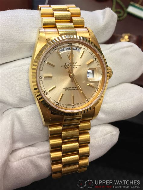 how much is a presidential 18k rolex worth|pre owned rolex president gold.